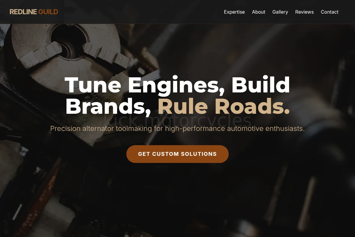 Alternator Toolmaking
